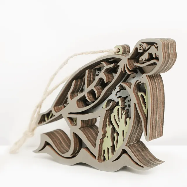 HOT SALE🔥-Sea Turtle 3D Wooden Ornament